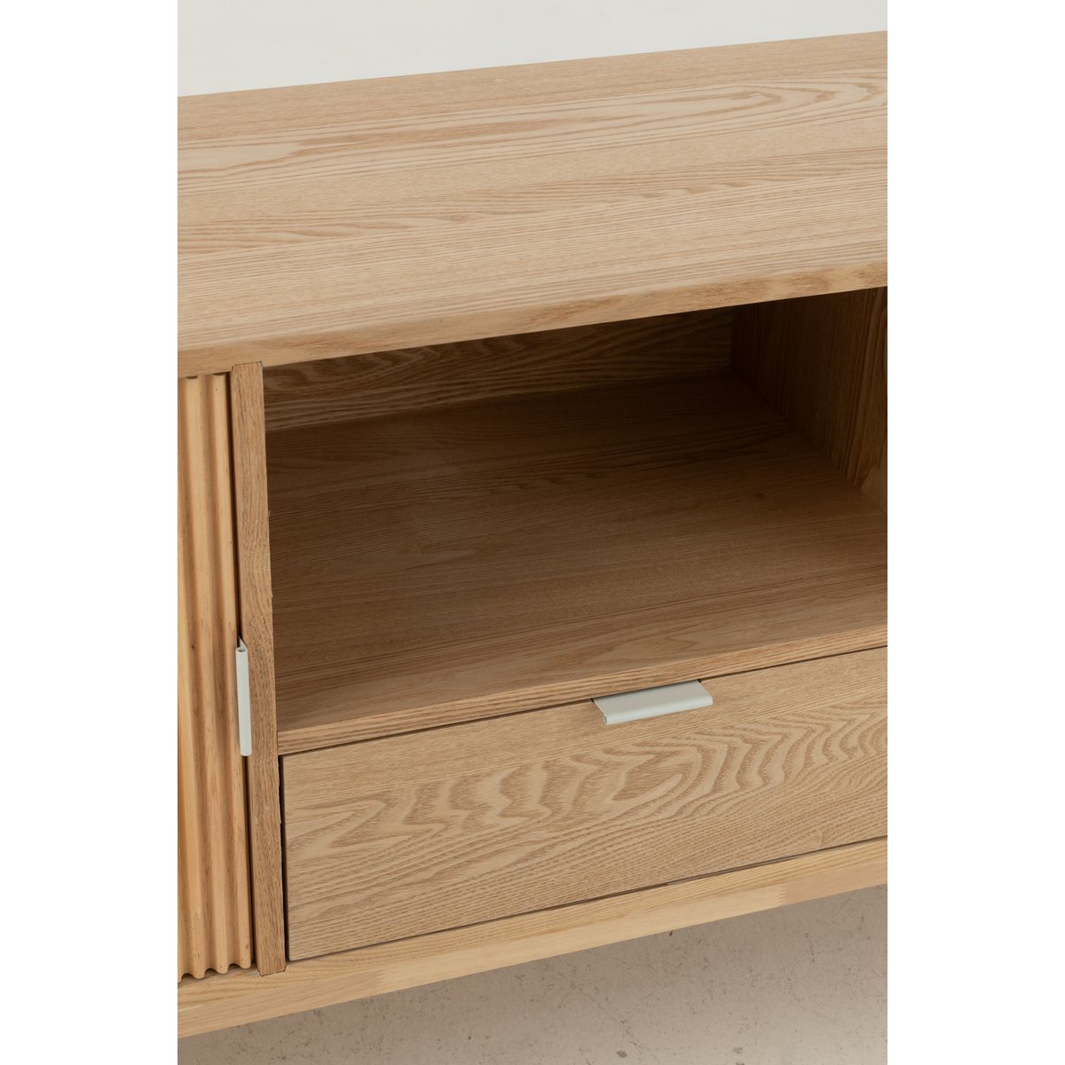 J-Line Kast Rond Mdf/Dennenhout Naturel Small