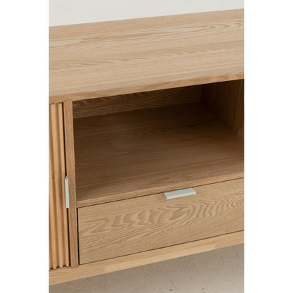 J-Line Kast Rond Mdf/Dennenhout Naturel Small