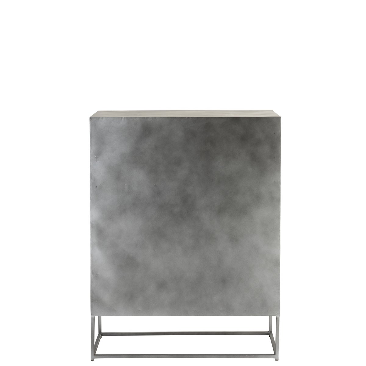 J-Line Kast Shanil 2 Deuren Hout/Ijzer Naturel/Grijs
