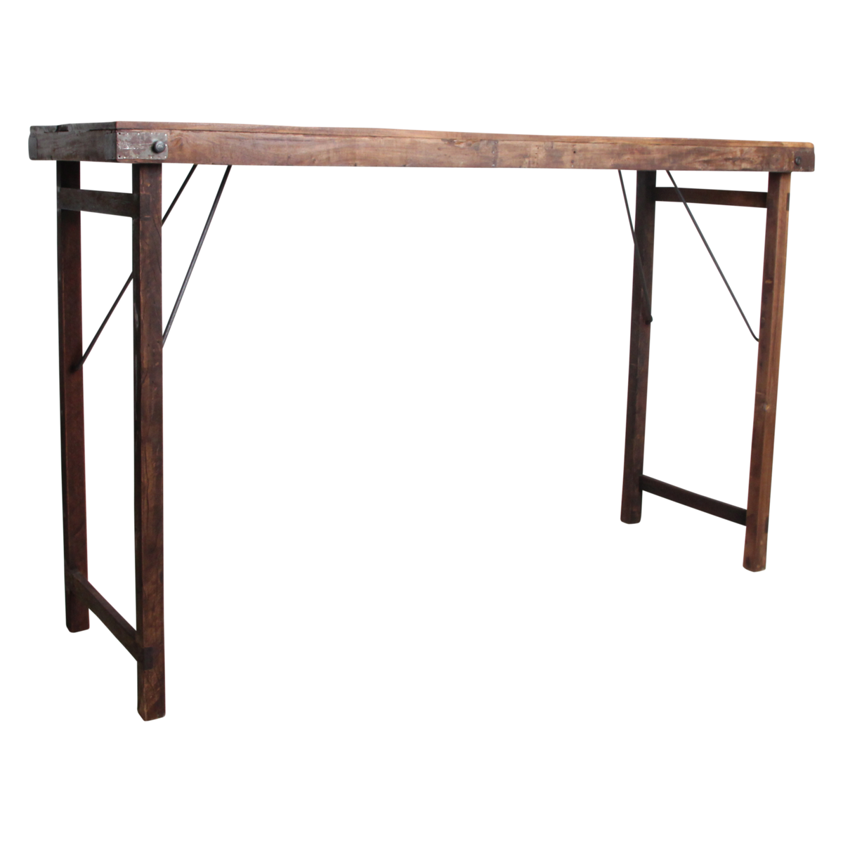 Markt bartafel bruin opklapbaar