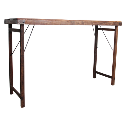 Markt bartafel bruin opklapbaar