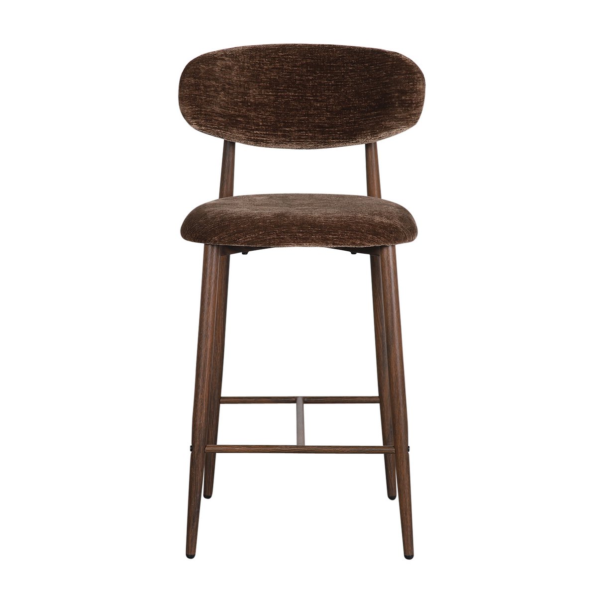 Japandi keukenbar stoel umber (set van 2)