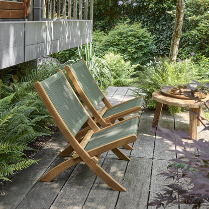 Rope opvouwbare loungestoel groen