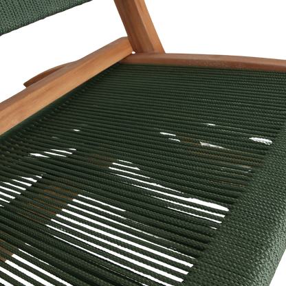 Rope opvouwbare loungestoel groen
