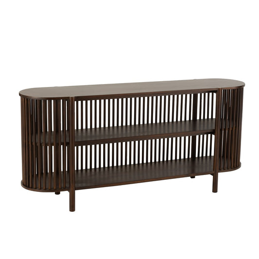 J-Line Console 2 Planken Conie Mango Hout Donker Bruin