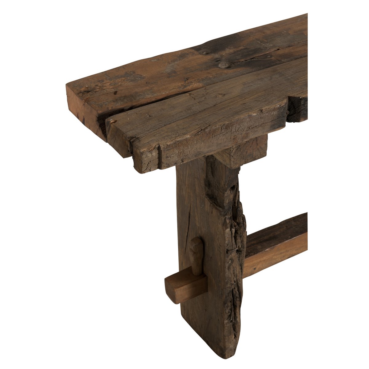 J-Line Console Brut Gerecycleerd Hout Bruin