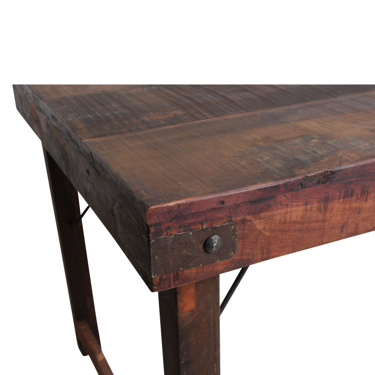 Eettafel bruin opklapbaar XL
