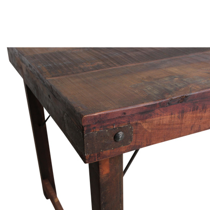 Eettafel bruin opklapbaar XL