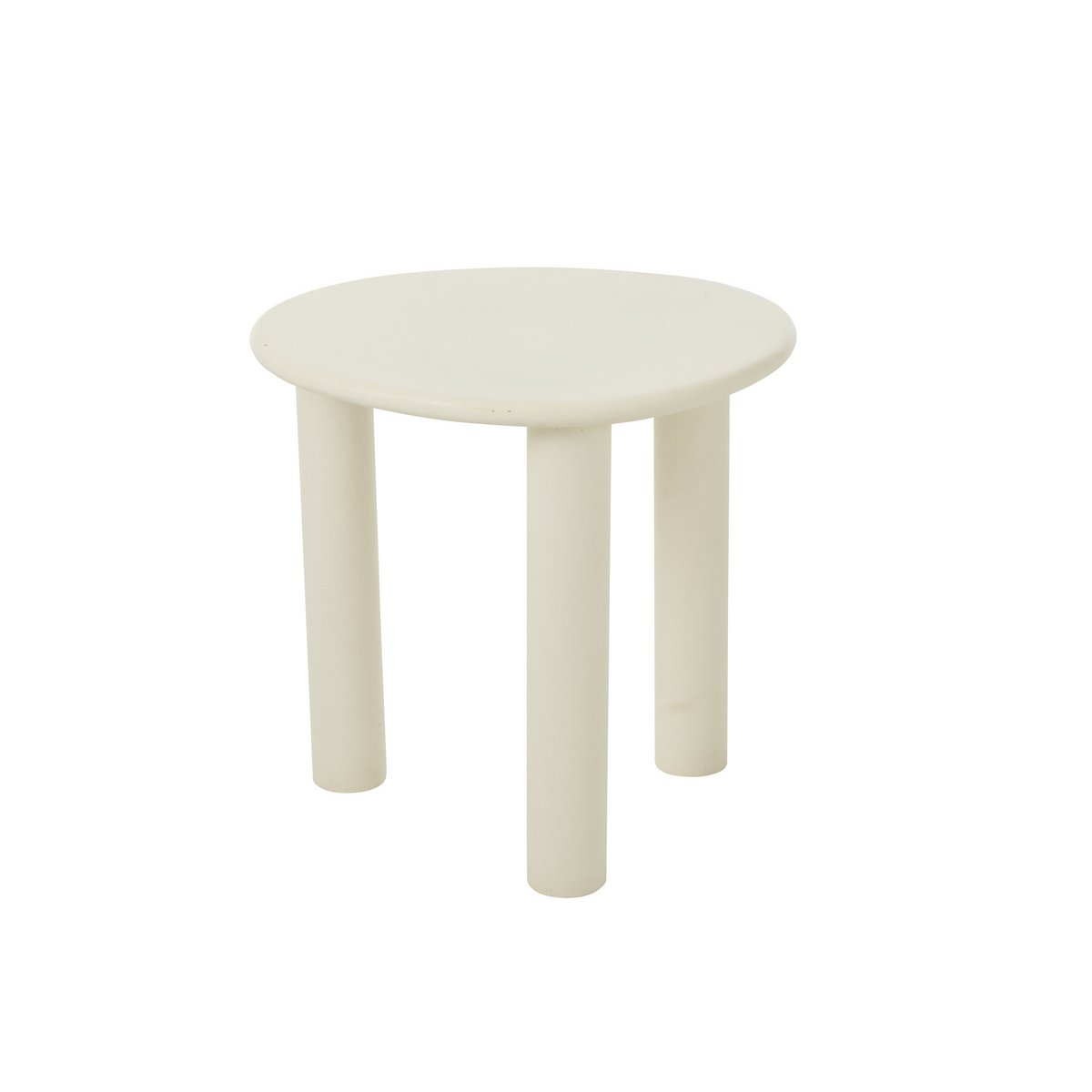J-Line Bijzettafel Bali Mdf/Pvc Wit Small