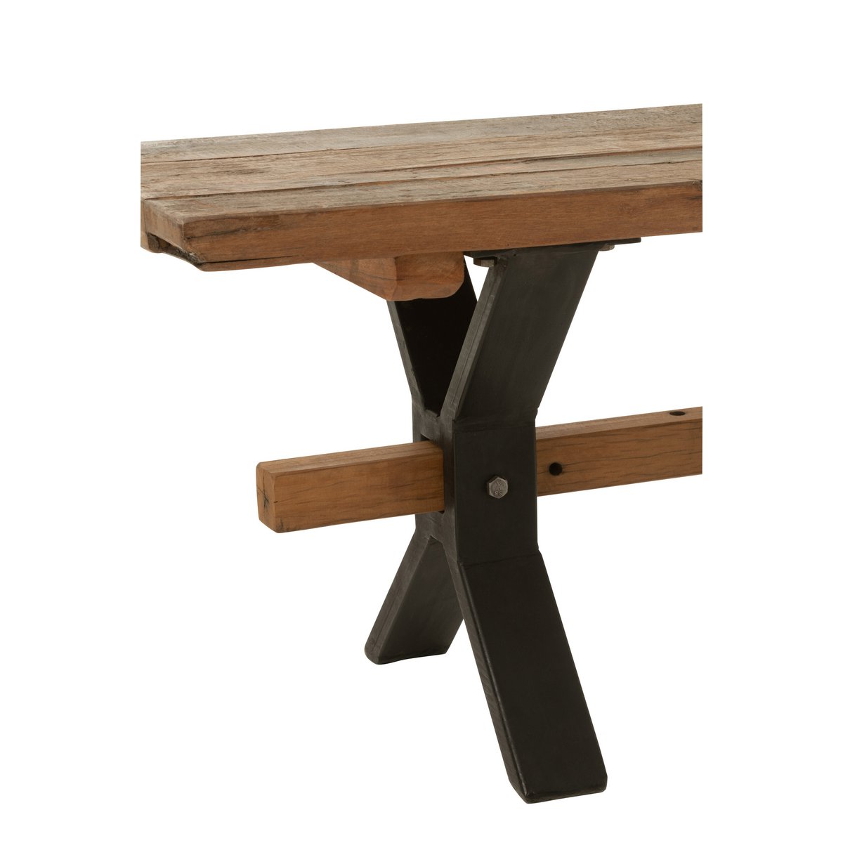 J-Line Verouderd bank - hout - bruin