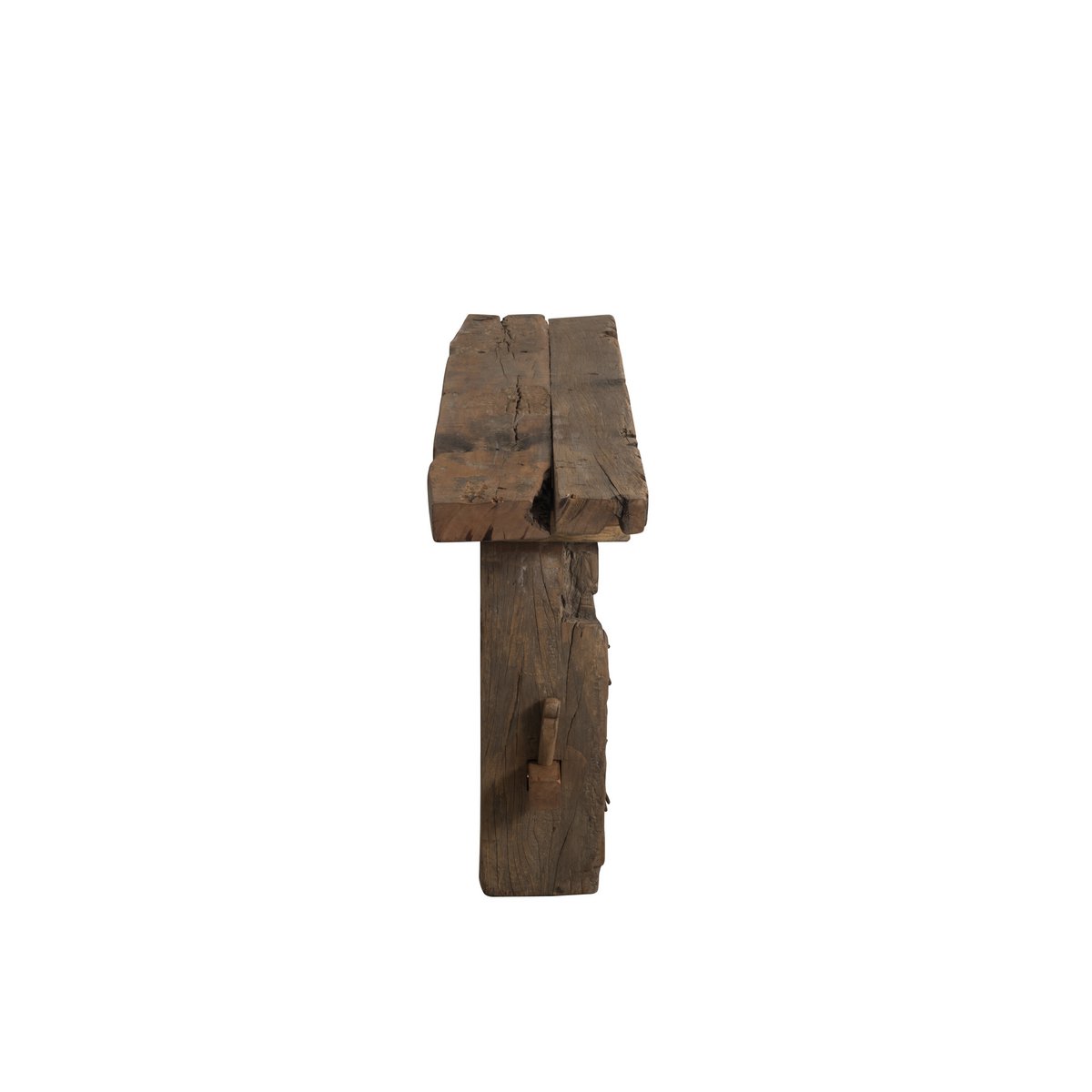 J-Line Console Brut Gerecycleerd Hout Bruin