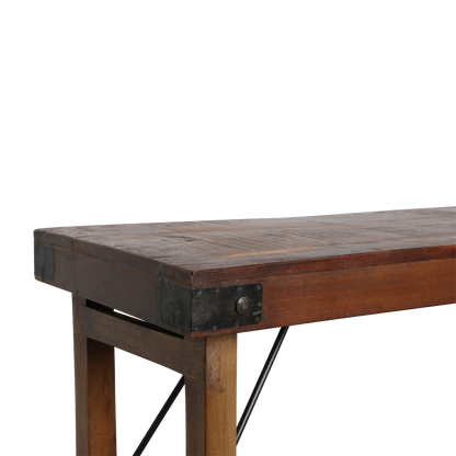 Console tafel opklapbaar bruin
