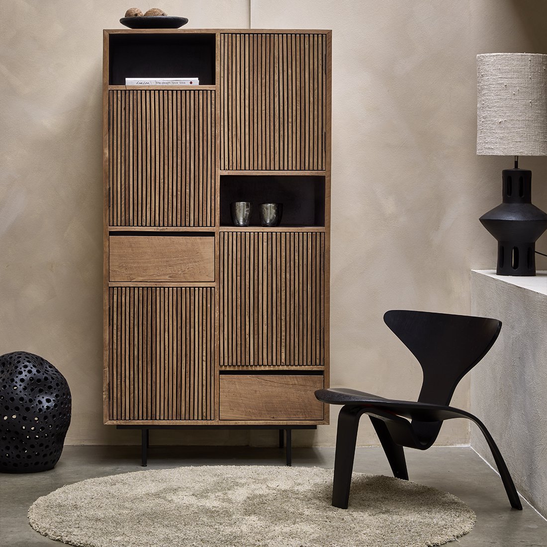 Rhythm teakhouten kast