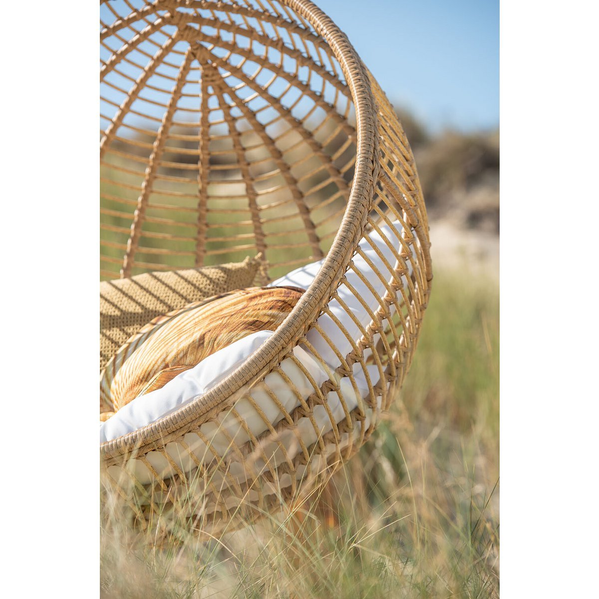 J-Line hangstoel Rond - staal - naturel
