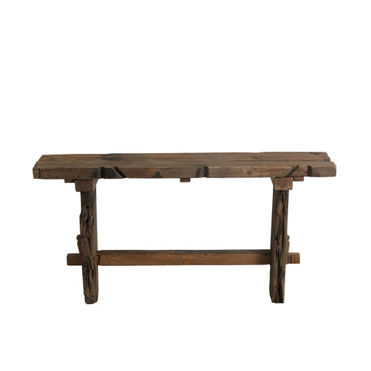 J-Line Console Brut Gerecycleerd Hout Bruin