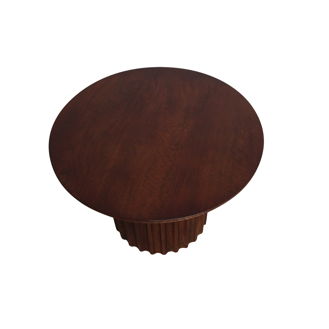 Bullnose bijzettafel bruin 55 cm