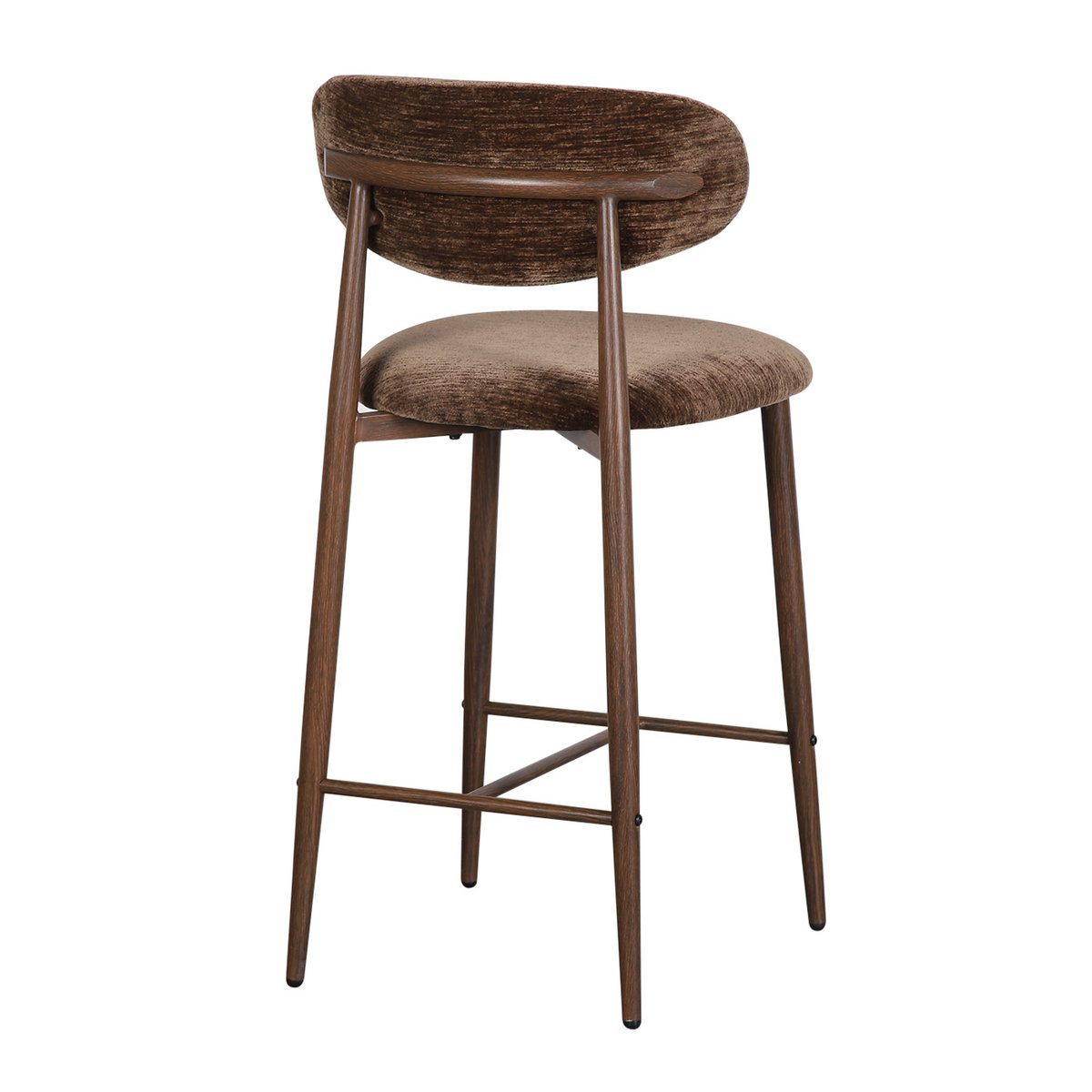 Japandi keukenbar stoel umber (set van 2)