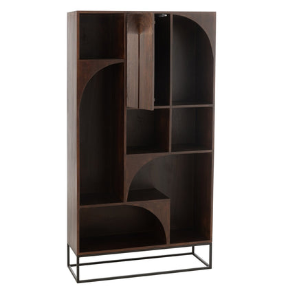 J-Line Rek Mode Mango Hout/Mdf Bruin