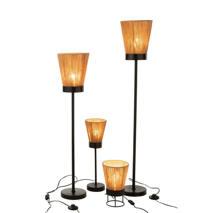 J-Line staanlamp Luna - jute - beige - large