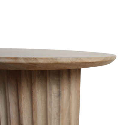 Bullnose bijzettafel naturel 55 cm