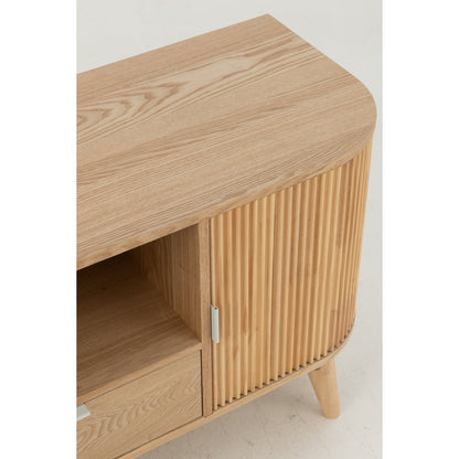 J-Line Kast Rond Mdf/Dennenhout Naturel Small