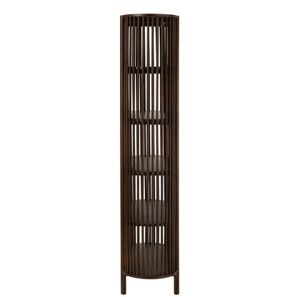 J-Line Rek Conie 5 Planken Mango Hout Donker Bruin