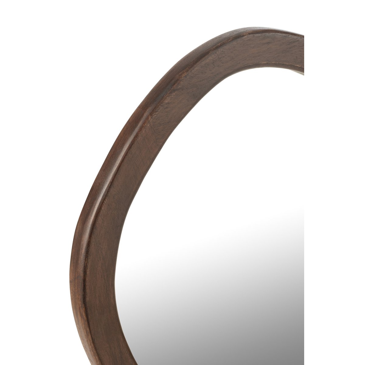 J -Line Spiegel Whisp - Houtglas- Bruin - Small - Ø 40 cm
