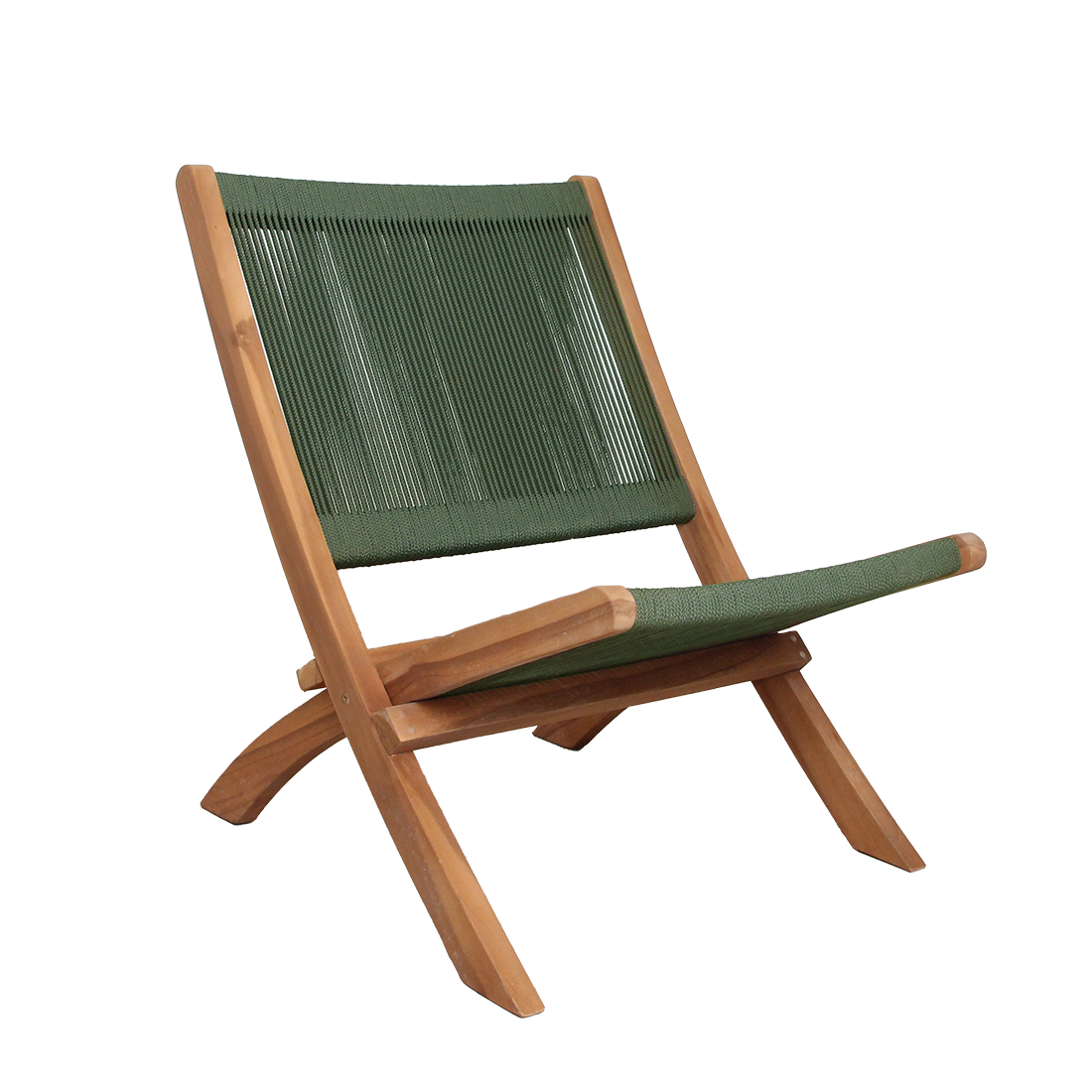 Rope opvouwbare loungestoel groen