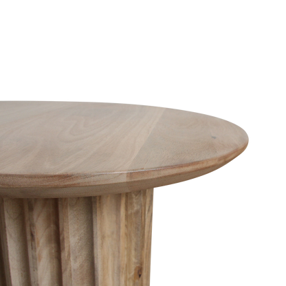 Bullnose bijzettafel naturel 50 cm