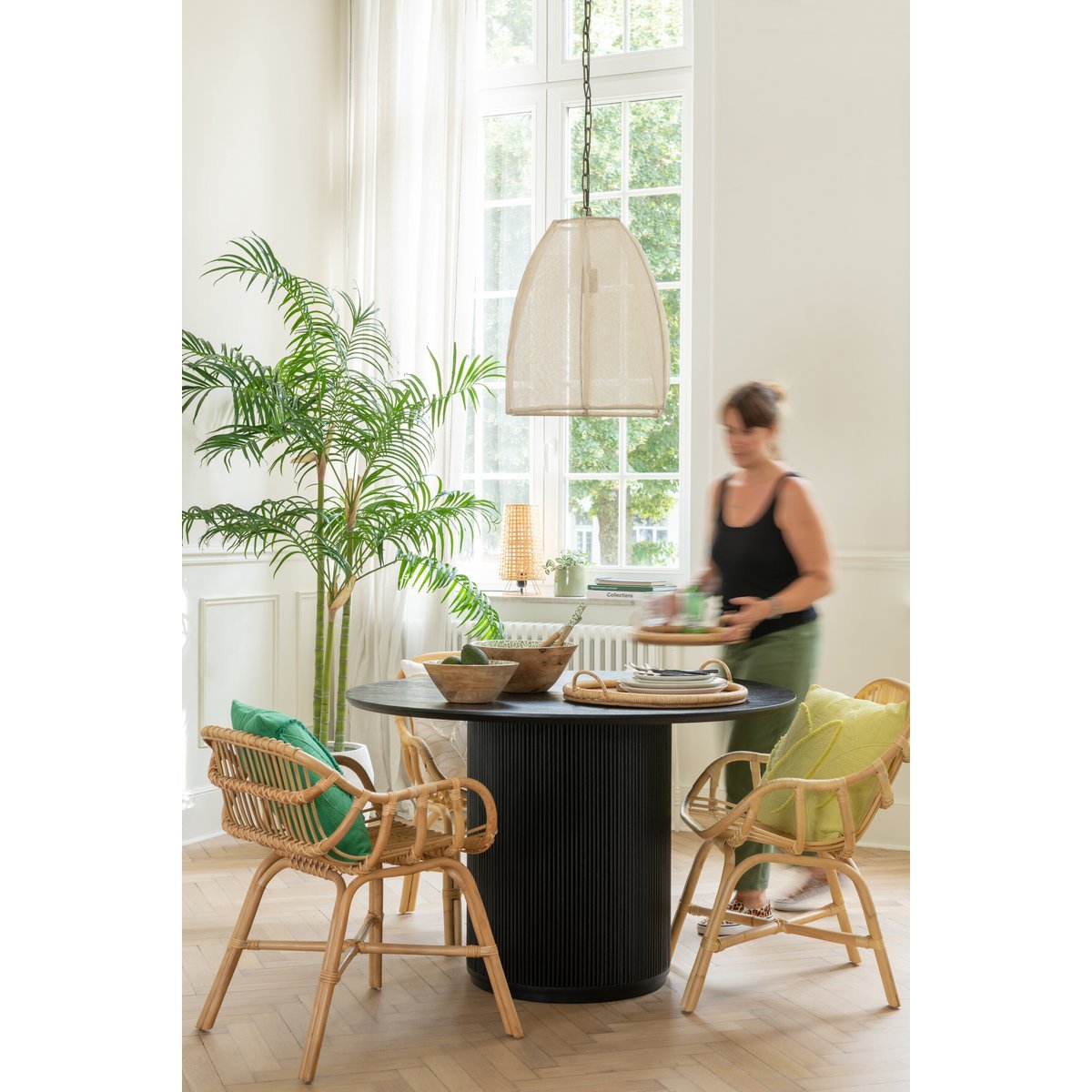 J-Line Tafel Vincent Mangohout Zwart Large