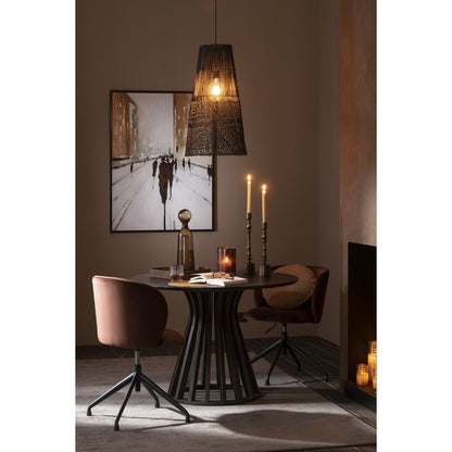 J-Line tafel Connie - hout - donkerbruin