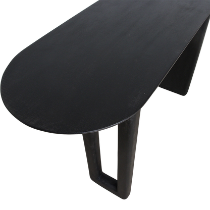 Bullnose consoletafel zwart