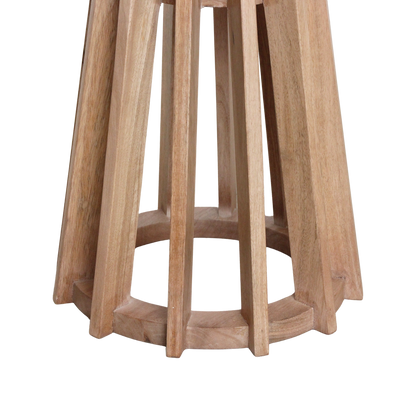 Sarawak bijzettafel marmer wit - 40x40x50 cm