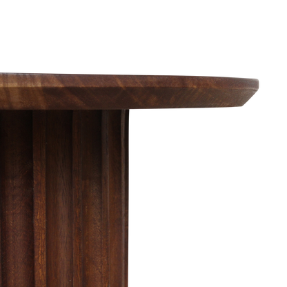 Bullnose bijzettafel bruin 55 cm