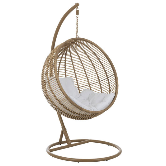 J-Line hangstoel Rond - staal - naturel
