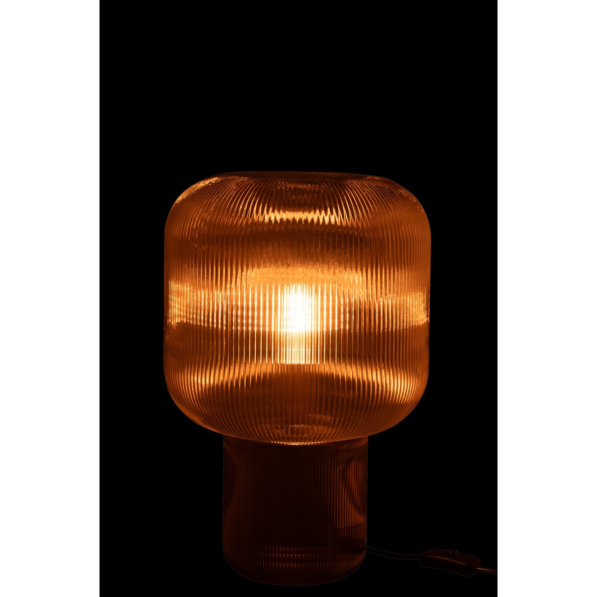 J-Line lamp - glas - bruin