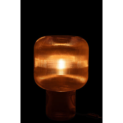 J-Line lamp - glas - bruin
