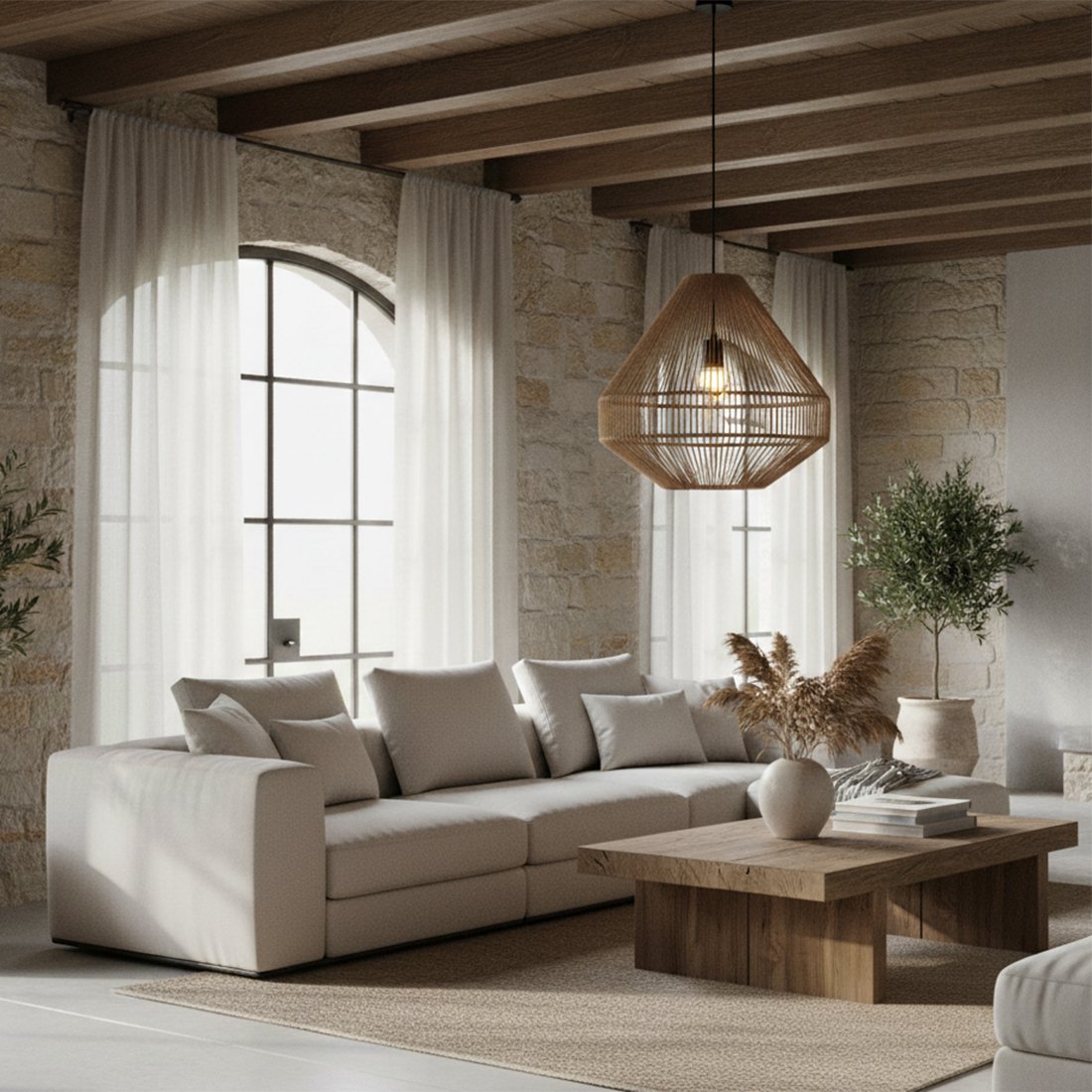 Linea hanglamp Diamond naturel
