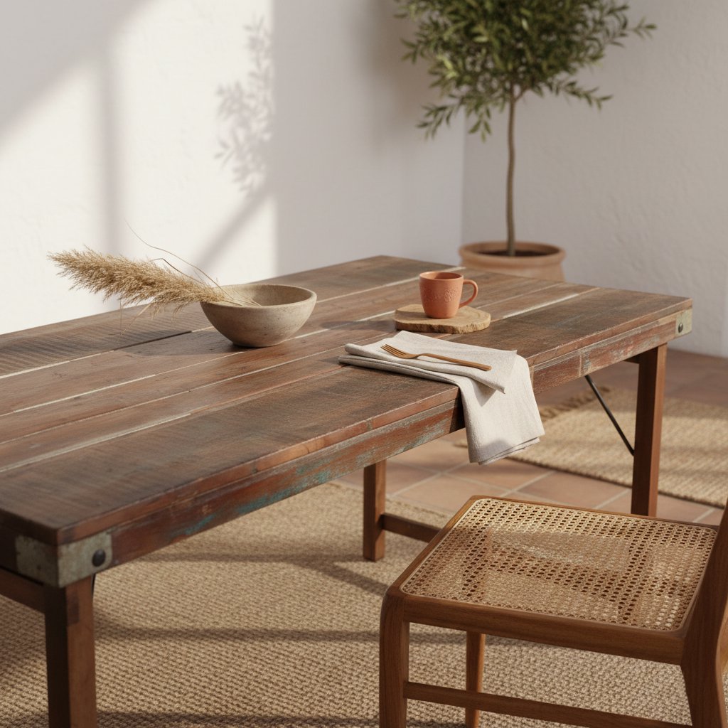Eettafel bruin opklapbaar XL