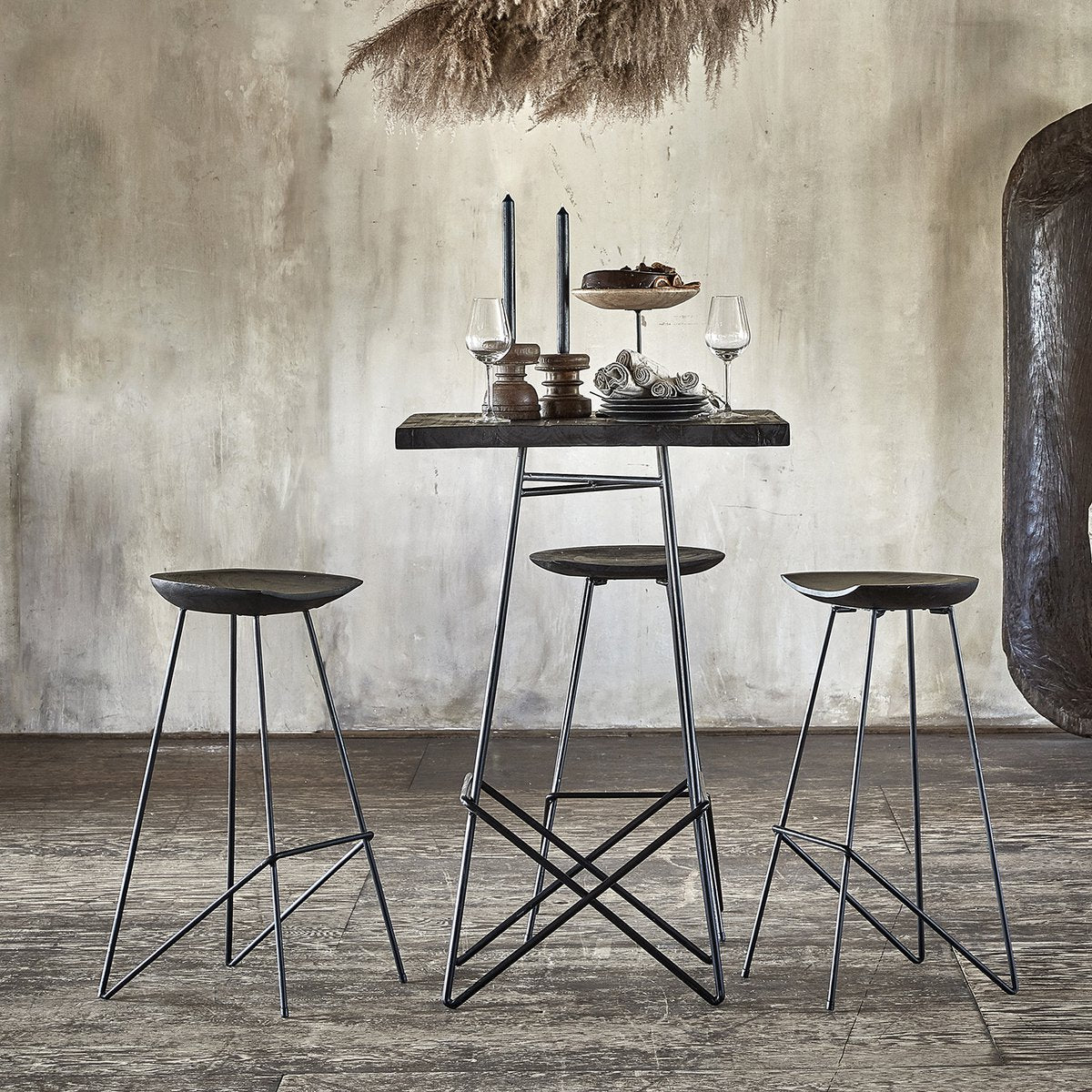 Loft barkruk zwart