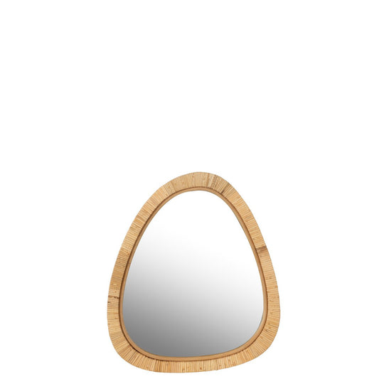 J -Line Spiegel Paille - Jute/Glas - Naturel - Small - 54 x 46,5 cm